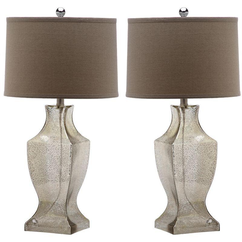Glass Bottom Lamp (Set of 2) - 29 Inch Height - LIT4156 - Bronze - Safavieh