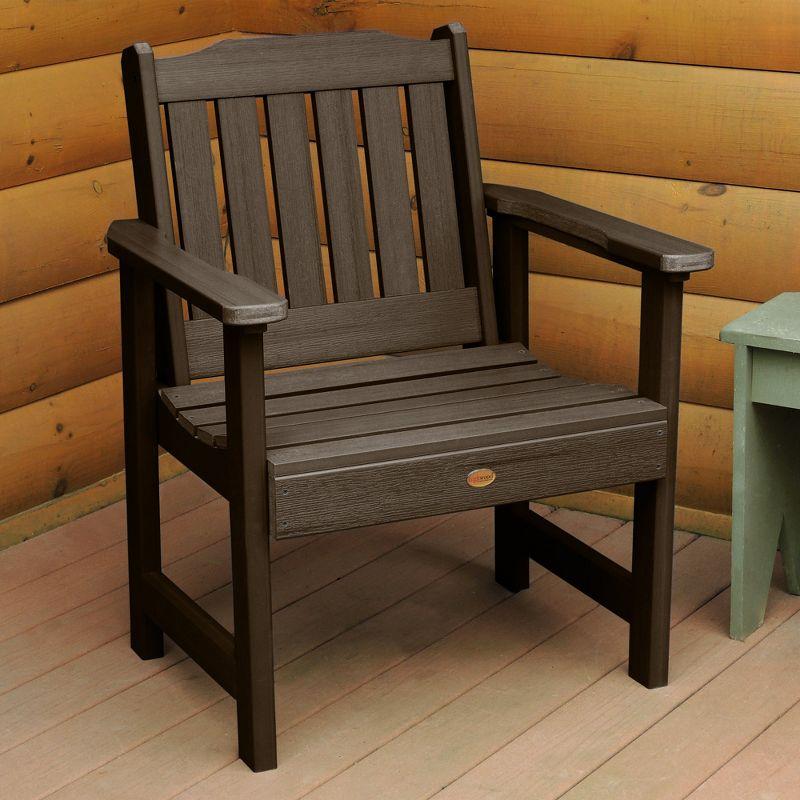 Lehigh Garden Patio Chair Weathered Acorn - highwood: Durable Outdoor Seating, Fade-Resistant