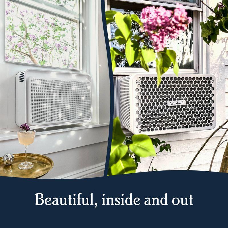 Windmill 10,000 BTU Inverter Window Air Conditioner with WhisperTech - Ultra-Quiet & Smart, Cools up to 450 Sq. Ft. - #1 Easy Install, App/Wi-Fi, Voice-Enabled, Remote Control, Energy Star