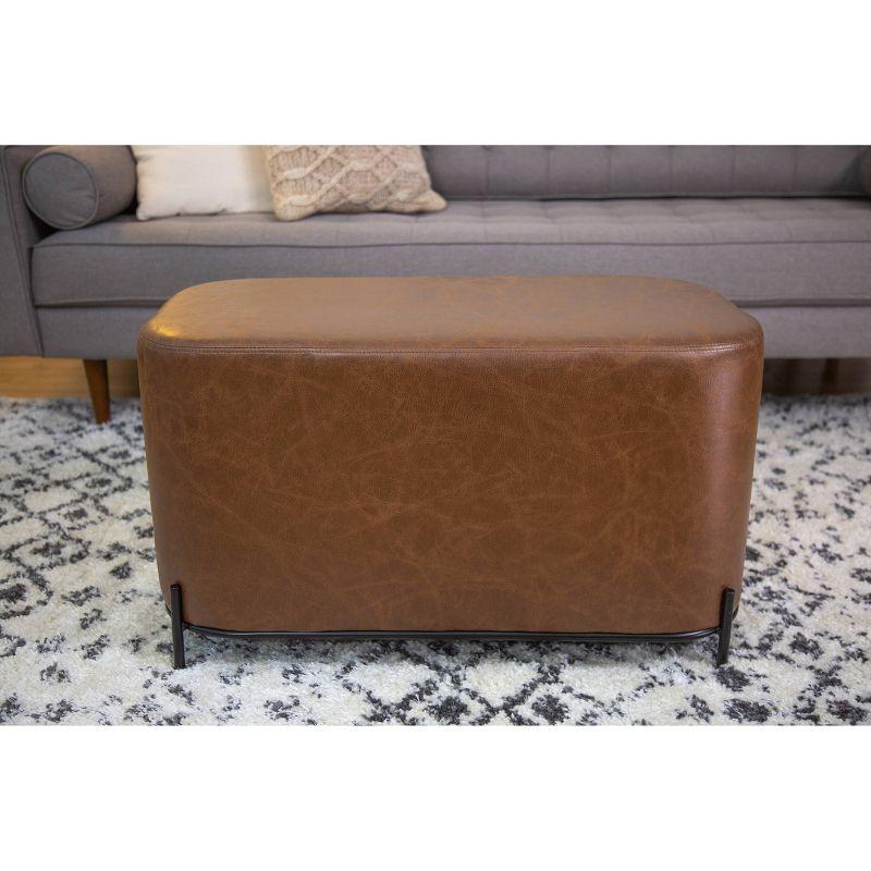 Degen Faux Leather Upholstered Bench