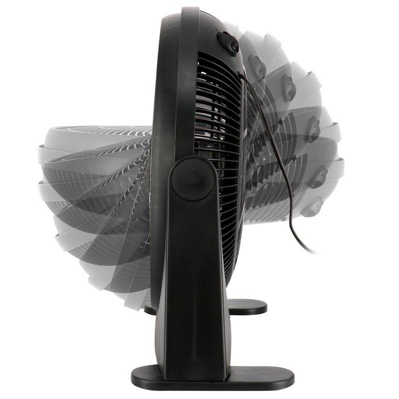 Air Monster 16 Inch 3 Speed Adjustable Tilt Floor Fan in Black