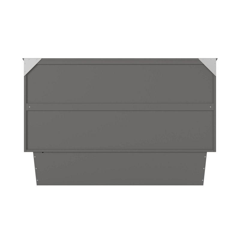 Queen Monroe Murphy Bed Chest with Memory Foam Mattress - AFI: USB Turbo Charger
