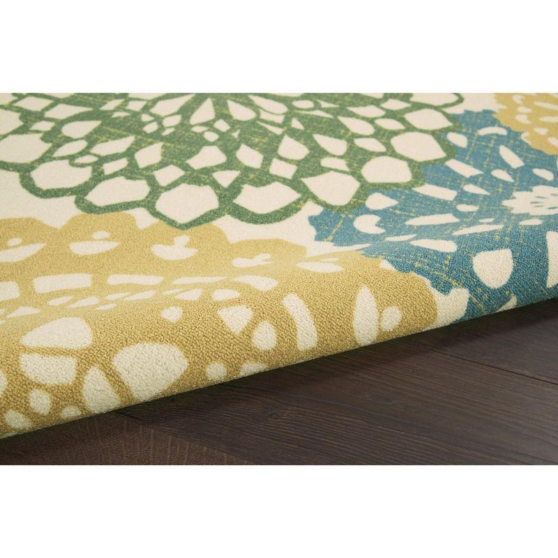Waverly Sun N Shade SND72 Ivory Gold Indoor/Outdoor Area Rug 7'9" x 10'10"