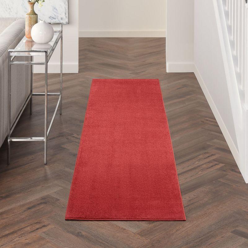 Nourison Essentials 2' x 6' Brick Red Indoor/Outdoor Rug
