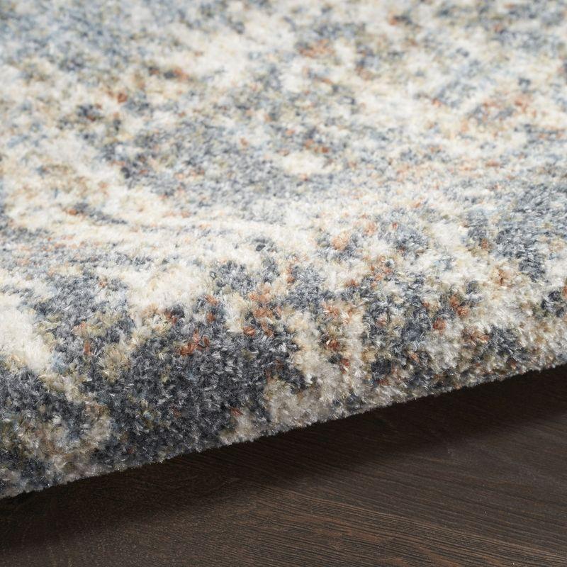 Nourison Astra Machine Washable 2'2" x 8' Multicolor Modern Indoor Bathroom, Kitchen Runner Rug