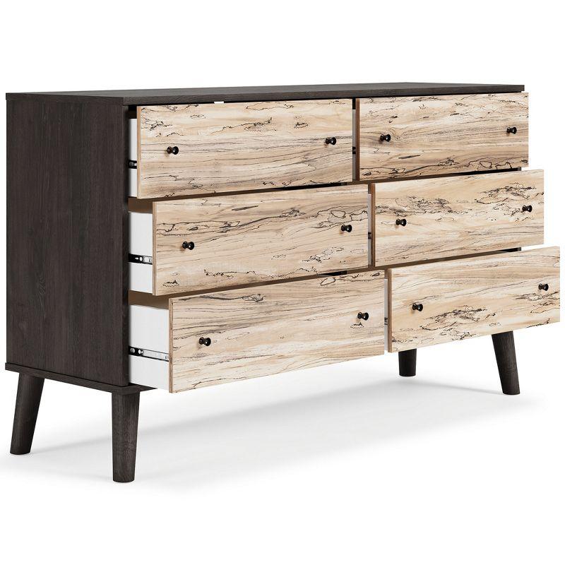 Signature Design by Ashley Contemporary Piperton Dresser, Two-tone Brown/Black