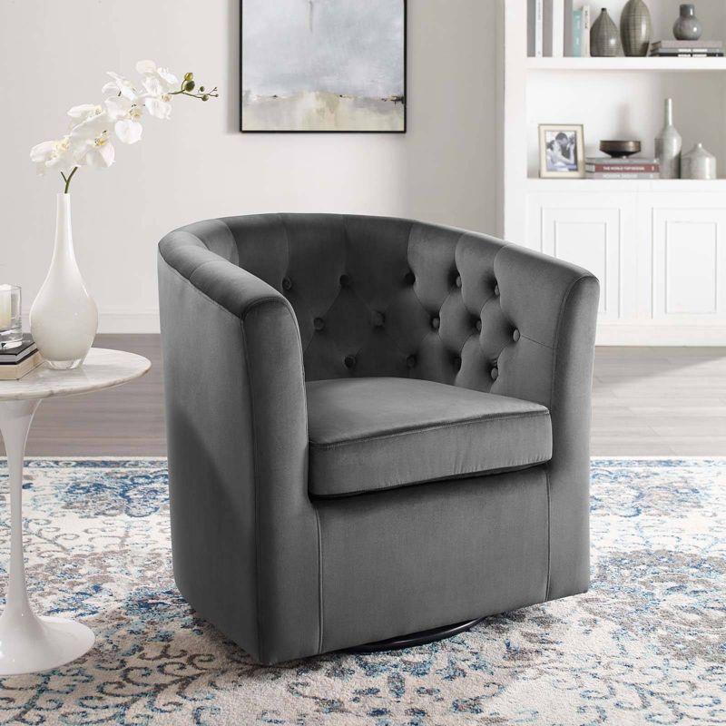 Prospect Tufted Performance Velvet Swivel Armchair - Modway