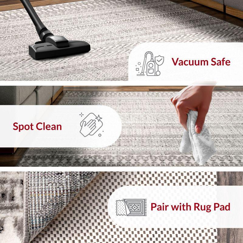 Nuloom Catherina Trellis 8x10 Indoor Area Rug for Living Room Bedroom Dining Room Kitchen, Grey/Ivory