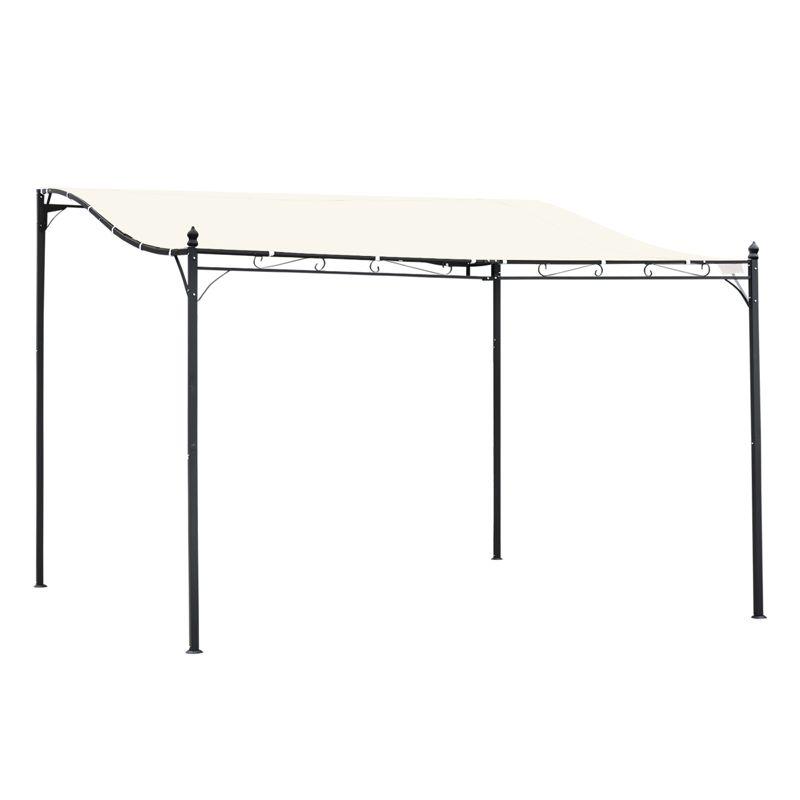 Outsunny 13 Ft.W x 10 Ft. D Canvas Pergola with Canopy