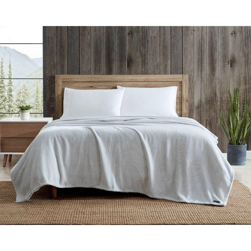 Eddie Bauer Solid Ultra Soft Plush Reversible Blanket
