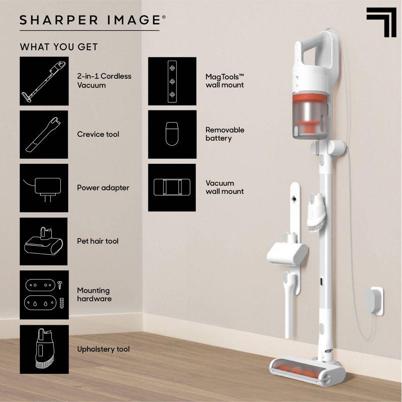 White Cordless Stick and Handheld Vacuum with HEPA Filter