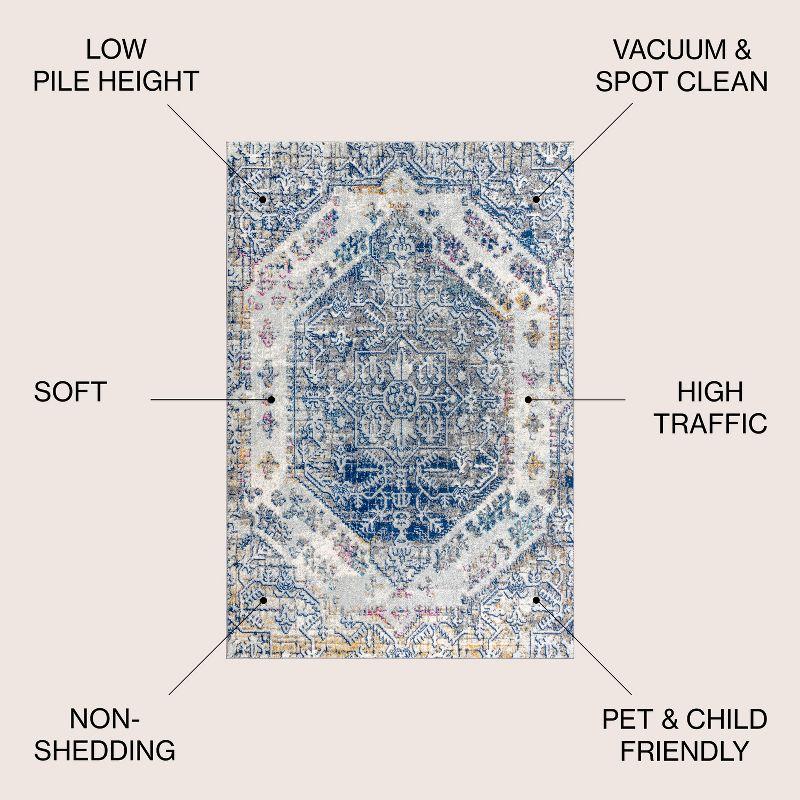 Modern Persian Boho Vintage Area Rug  - JONATHAN Y