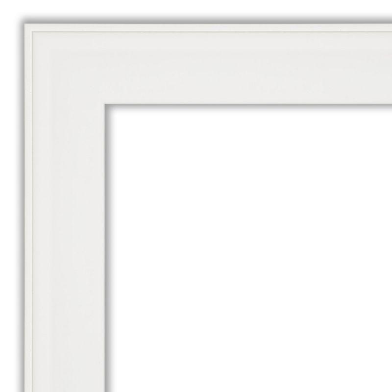 Amanti Art Vanity White Narrow Framed Corkboard, Natural Cork