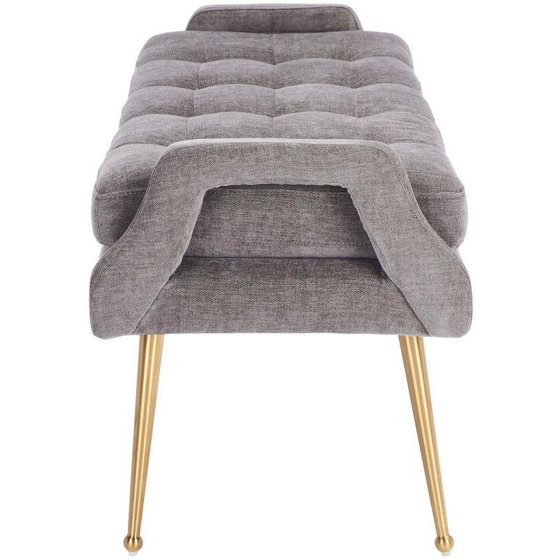 Everdeen Bench  - Charcoal/Gold - Safavieh