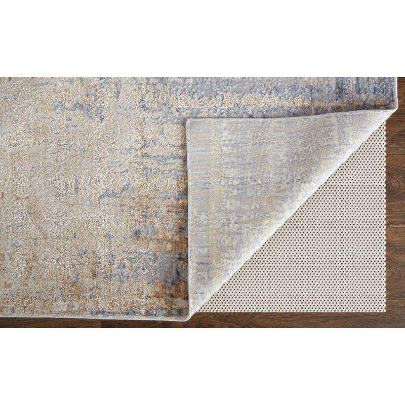 Laina Transitional Gradient & Ombre Tan/Brown/Blue Area Rug