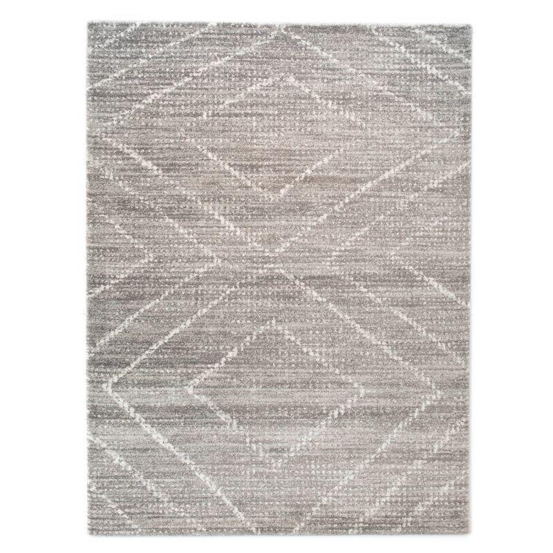 7'10"x10' Sienna Transitional Geometric Rug Taupe: 7x10 Area Rug, Indoor, Low Pile, Stain-Repellent - Balta Rugs