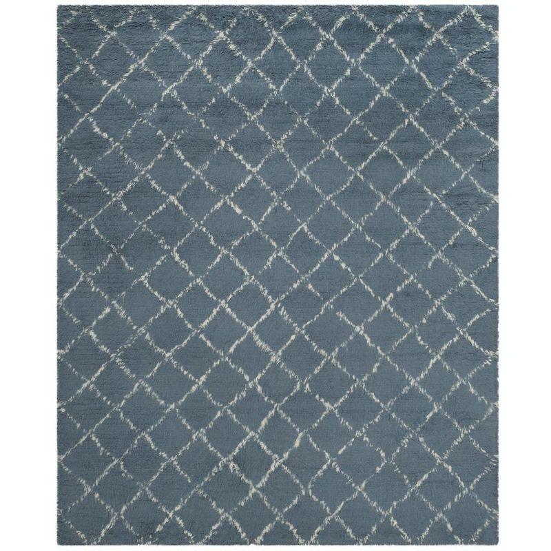 Kenya Collection Ivory Wool 8' x 10' Hand-Knotted Area Rug