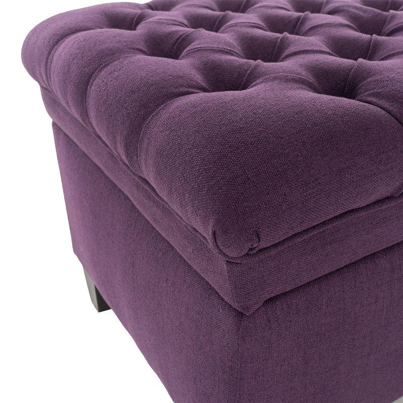 Juliana Storage Ottoman Purple - Christopher Knight Home