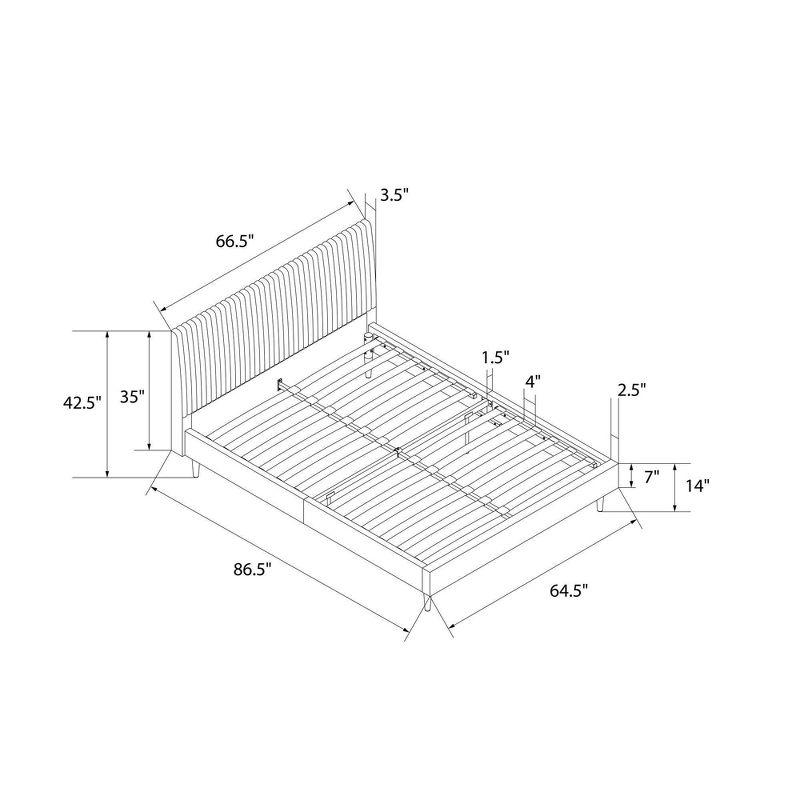 Daphne Upholstered Platform Bed