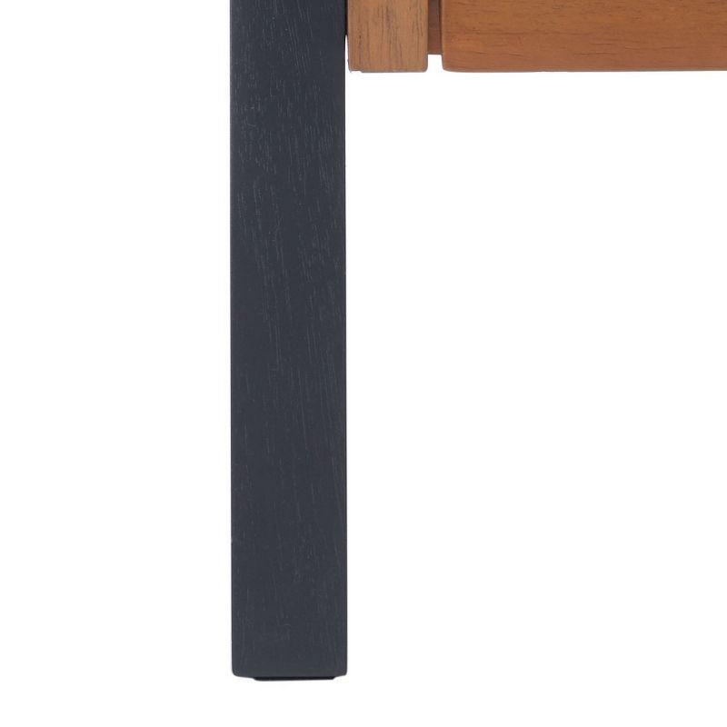 Vlad 3 Shelf 1 Door Etagere - ETG9405 - Natural/Charcoal - Safavieh