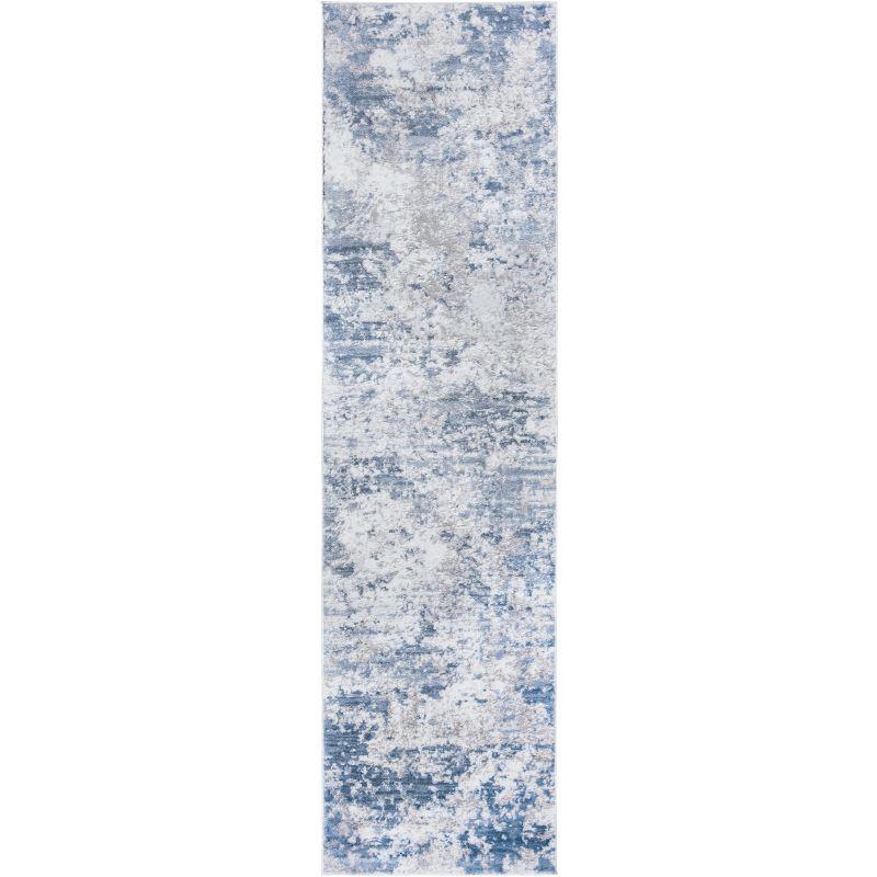 Amelia ALA705 Power Loomed Runner Rug - Grey/Blue - 2'2"x14' - Safavieh.