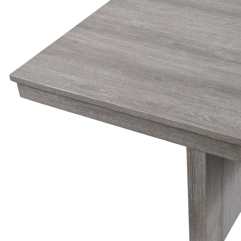 Picket House Furnishings Dawson Coffee Table with 4 Storage Stools Gray: Mid-Century Modern, MDF, CPSIA Certified