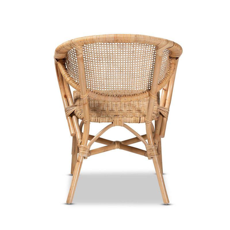 Varick Rattan Dining Chair Set Natural/Brown - bali & pari