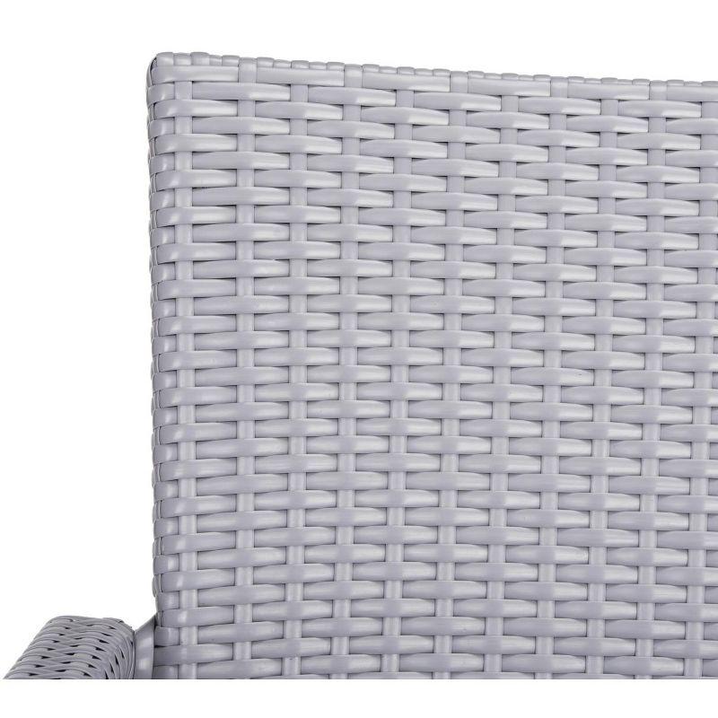Kelda Stackable Arm Chair Indoor/Outdoor (Set Of 2) - PAT4004 - Grey - Safavieh