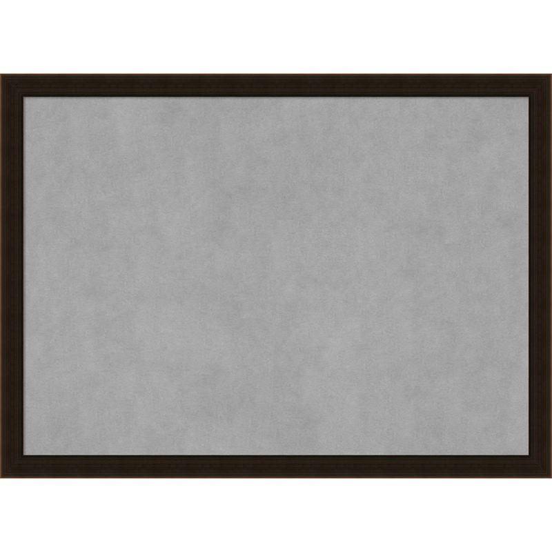 Espresso Brown Wood and Steel Framed Magnetic Board 30 x 22 in.