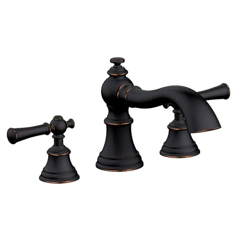 Oil Rubbed Bronze Two Handle Roman Tub Faucet