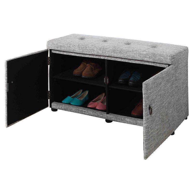 18" Shoe Storage Ottoman - Ore International