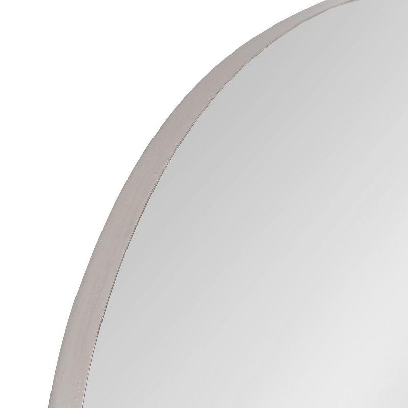 Kate and Laurel Rollo Oval Framed Wall Mirror, 20x30, Silver