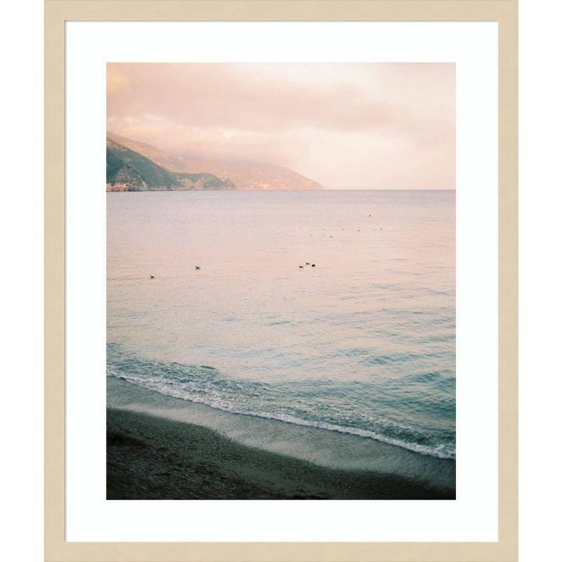 Amanti Art Italian Coast by Justine Milton Wood Framed Wall Art Print