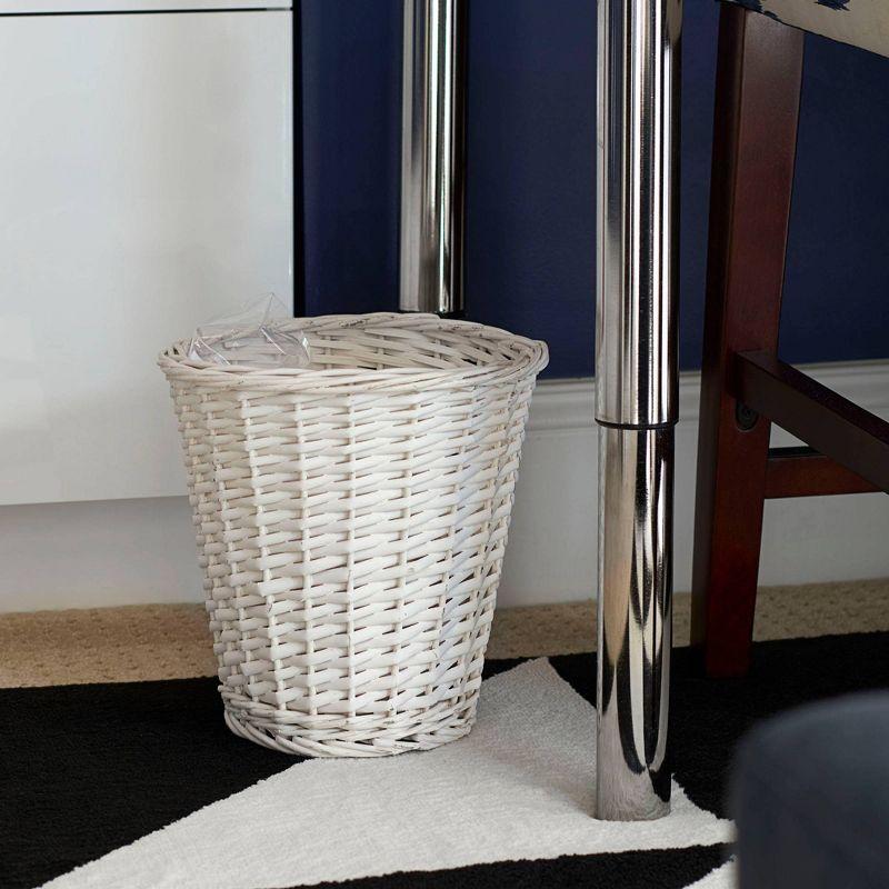 Household Essentials Willow Wicker Open Waste Basket