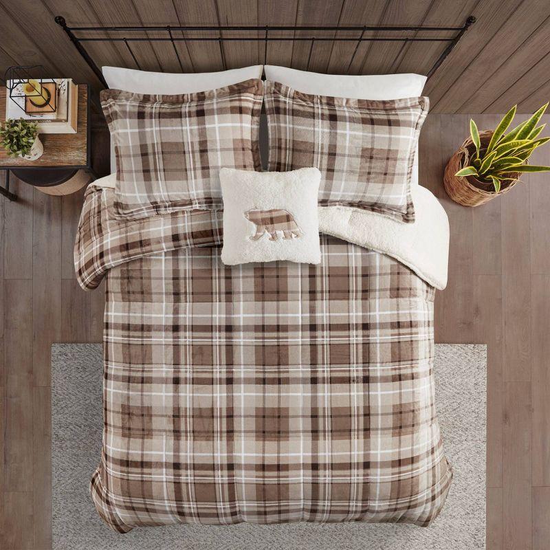 Woolrich Alton Plush to Sherpa Down Alternative Comforter Set