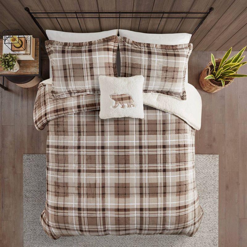 Woolrich Alton Plush to Faux Shearling Down Alternative Comforter Set