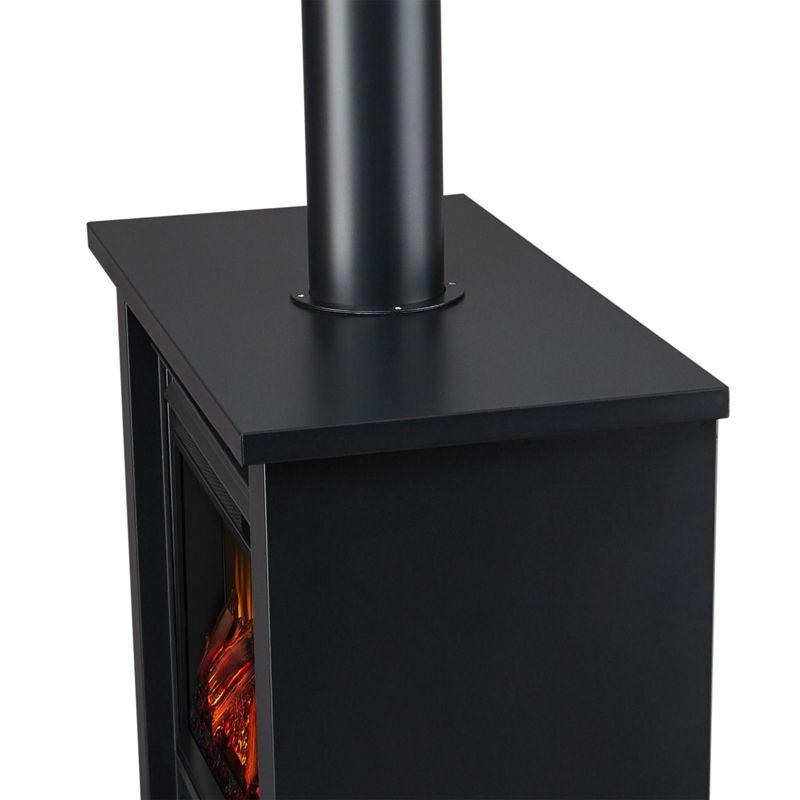 Hollis 32" Electric Fireplace in Black by Real Flame