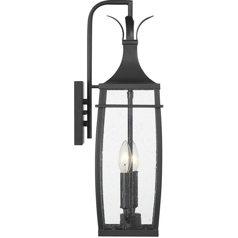 Montpelier 2-Light Outdoor Wall Lantern in Matte Black