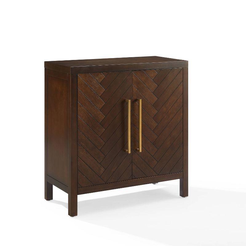 Darcy Dark Brown Medium Wood Accent Cabinet with Adjustable Shelving
