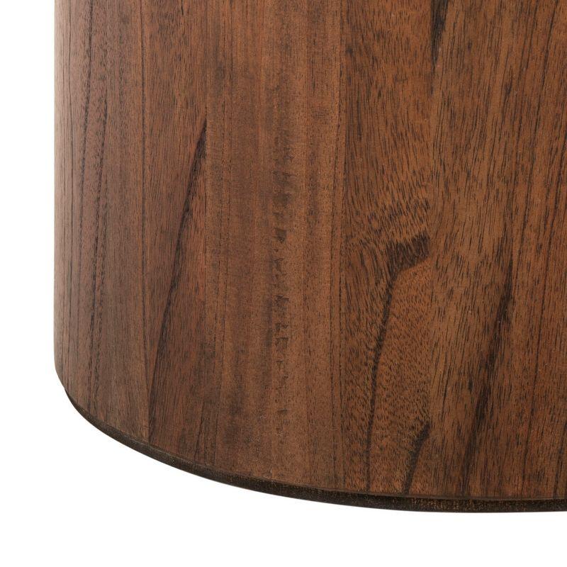 Devin Round Coffee Table - Dark Oak - Safavieh
