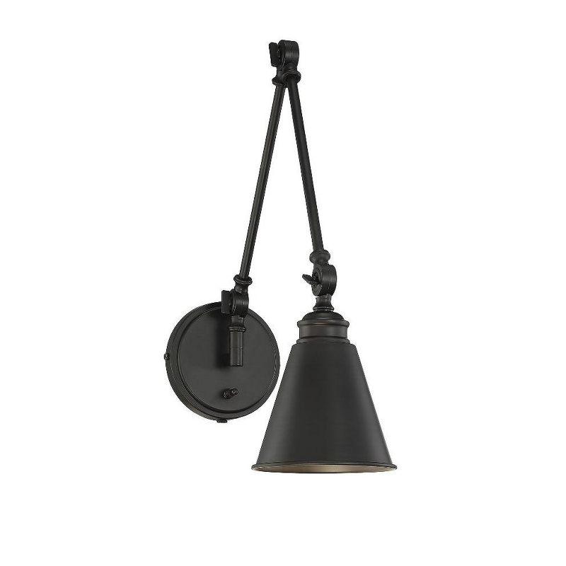 Savoy House Morland 1 - Light Swing Arm Lamp in  Matte Black