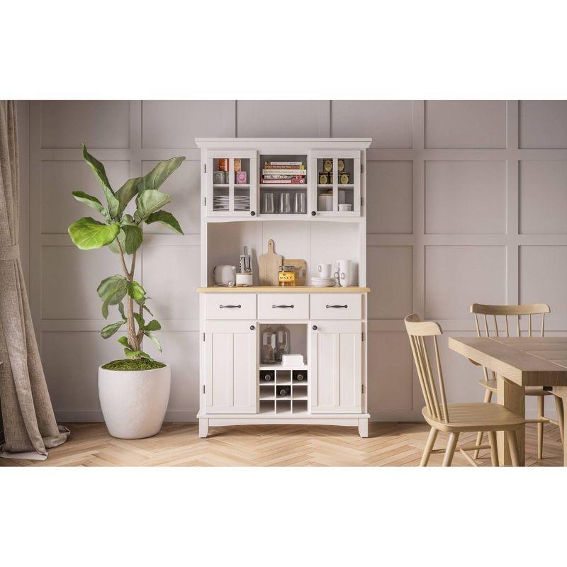 Sideboard buffet Servers Wood Top and Hutch - Home Styles