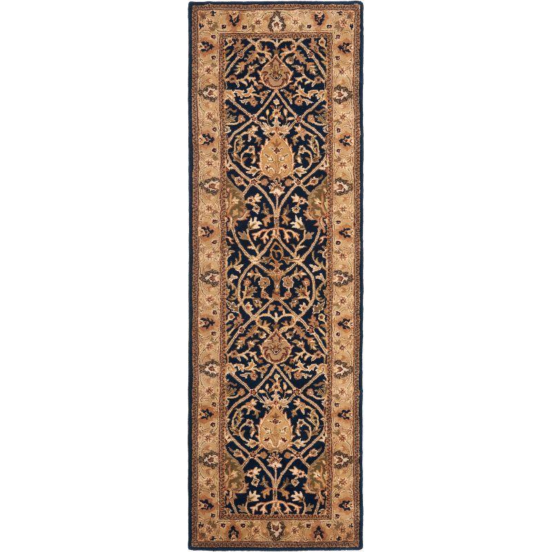 Persian Legend PL819 Hand Tufted Indoor Runner Rug - 2'6"x8' - Blue/Gold - Safavieh