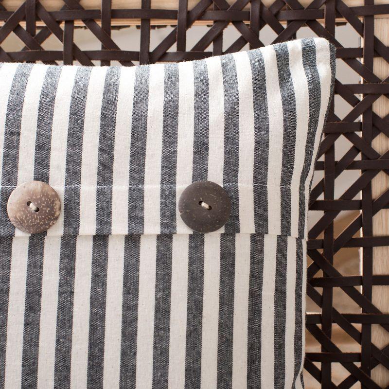 Kensing Buttons Cotton Throw Pillow