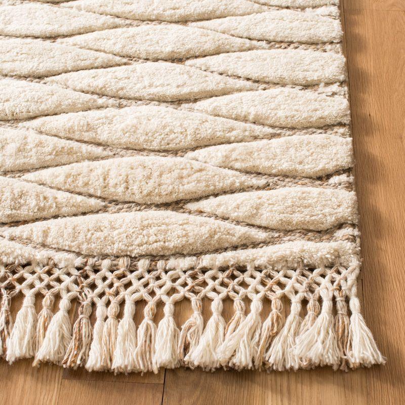 Casablanca CSB656 Hand Tufted Area Rug - Ivory/Brown - 8'x10' - Safavieh.
