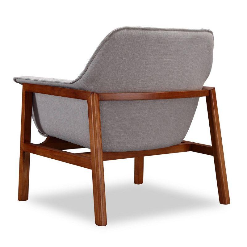 Miller Linen Weave Accent Chair - Manhattan Comfort