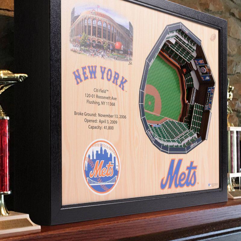 MLB New York Mets 25-Layer StadiumViews 3D Wall Art