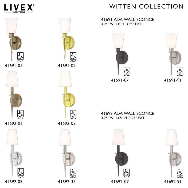 Livex Lighting Witten 1 - Light Wall Light in  Polished Brass