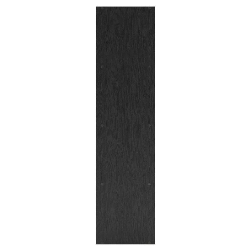 24/7 Shop At Home 47" Silkpath Modern 4 Tier Stackable and Modular Bookcase Black: Modular Organizer, MDF Wood