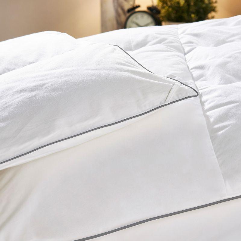 White Organic Full All-Season Down Alternative Duvet